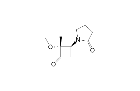 ANTI-2-METHOXY-2-METHYL-3-(2-OXO-1-PYRROLIDINYL)-CYCLOBUTAN-1-ONE