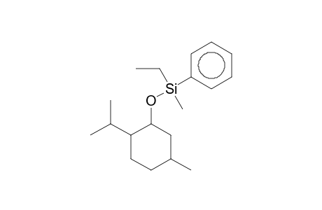 Ethyl[(2-isopropyl-5-methylcyclohexyl)oxy]methyl(phenyl)silane
