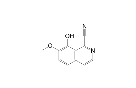 1-Cyano-8-hydroxy-7-methoxyisoquinoline