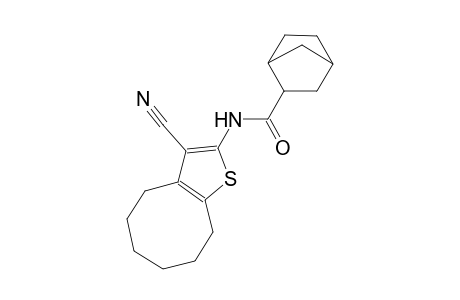 Bicyclo[2.2.1]heptane-2-carboxamide, N-(4,5,6,7,8,9-hexahydro-3-cyanocycloocta[b]thien-2-yl)-