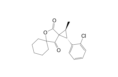 (1S,2S)-1-(2'-Chlorophenyl)-2-methyl-11-oxadispiro[2.1.5.2]dodecane-4,12-dione