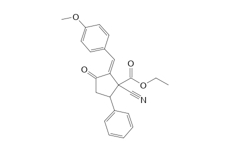 2-(4-Methoxybenzylidene)-1-cyano-3-oxo-5-phenylcyclopentanecarboxylic acid ethyl Ester