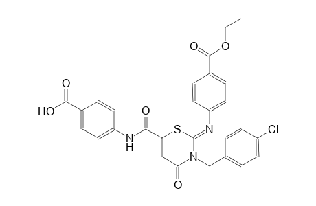 4-{[((2Z)-3-(4-chlorobenzyl)-2-{[4-(ethoxycarbonyl)phenyl]imino}-4-oxotetrahydro-2H-1,3-thiazin-6-yl)carbonyl]amino}benzoic acid