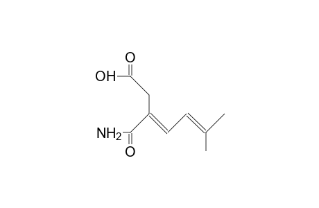 3-Carbamoyl-6-methyl-hepta-3,5-dienoic acid