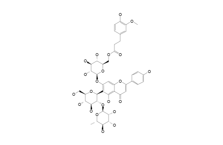 SAPONARIN-2''-O-ALPHA-L-RHAMNOPYRANOSYL-6''''-O-7,8-DIHYDROFERULATE