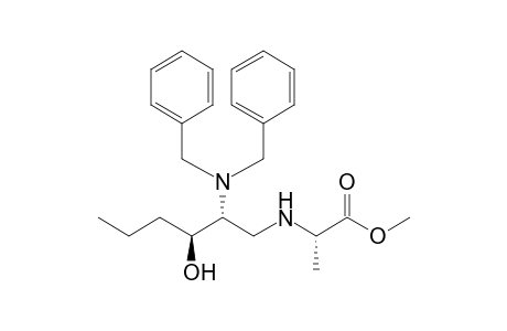(2S)-2-[[(2R,3S)-2-(dibenzylamino)-3-hydroxy-hexyl]amino]propionic acid methyl ester