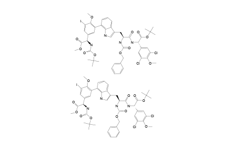 #21;(R,R,R)-2-(3-[6-[5-(N-TERT.-BUTOXYCARBONYL-2-METHOXYCARBONYL-METHYLAMINO)-3-IODO-2-METHOXYPHENYL]-INDOL-3-YL]-2-CARBOBENZYLOXYAMINOPROPIONYLAMINO)-2-(3,5-D
