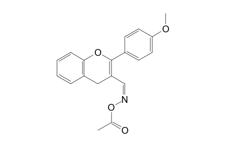 4H-1-Benzopyran-3-carboxaldehyde, 2-(4-methoxyphenyl)-, O-acetyloxime