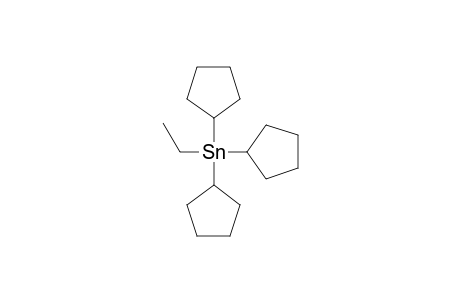 Tris(cyclopentyl)ethylstannane