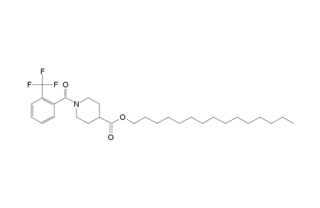 Isonipecotic acid, N-(2-trifluoromethylbenzoyl)-, pentadecyl ester