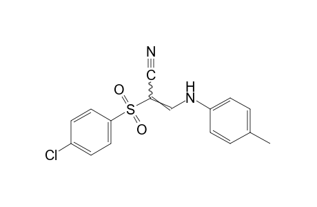 2-[(p-chlorophenyl)sulfonyl]-3-(p-toluidino)acrylonitrile