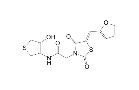 3-thiazolidineacetamide, 5-(2-furanylmethylene)-2,4-dioxo-N-[(3S,4R)-tetrahydro-4-hydroxythienyl]-, (5Z)-