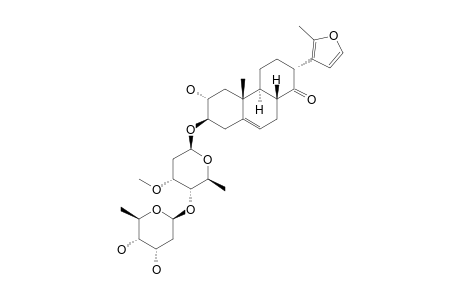 SUBLANCEOSIDE-B1;CYNAJAPOGENIN-A-3-O-BETA-D-DIGITOXOPYRANOSYL-(1->4)-BETA-D-CYMAROPYRANOSIDE