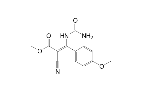 (Z)-2-cyano-3-(4-methoxyphenyl)-3-ureido-acrylic acid methyl ester