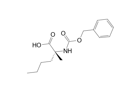 (2R)-2-methyl-2-(phenylmethoxycarbonylamino)hexanoic acid