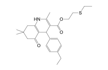 3-quinolinecarboxylic acid, 4-(4-ethylphenyl)-1,4,5,6,7,8-hexahydro-2,7,7-trimethyl-5-oxo-, 2-(ethylthio)ethyl ester