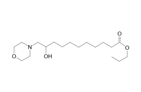 10-hydroxy-11-(4-morpholinyl)undecanoic acid propyl ester