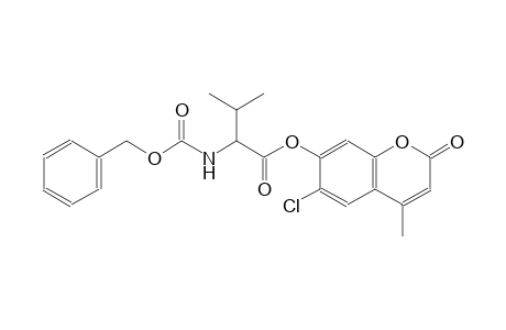 6-chloro-4-methyl-2-oxo-2H-chromen-7-yl (2S)-2-{[(benzyloxy)carbonyl]amino}-3-methylbutanoate