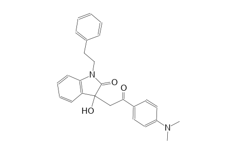 2H-indol-2-one, 3-[2-[4-(dimethylamino)phenyl]-2-oxoethyl]-1,3-dihydro-3-hydroxy-1-(2-phenylethyl)-