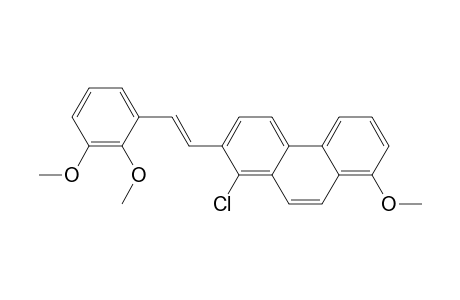 1-(1-Chloro-8-methoxy-2-phenanthryl)-2-(2',3'-dimethoxyphenyl)ethene