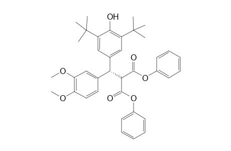 diphenyl (S)-2-((3,5-di-tert-butyl-4-hydroxyphenyl)(3,4-dimethoxyphenyl)methyl)malonate