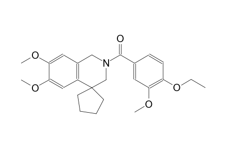 (6',7'-dimethoxy-1'H-spiro[cyclopentane-1,4'-isoquinolin]-2'(3'H)-yl)(4-ethoxy-3-methoxyphenyl)methanone