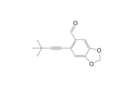 6-(3,3-dimethylbut-1-yn-1-yl)benzo[d][1,3]dioxole-5-carbaldehyde