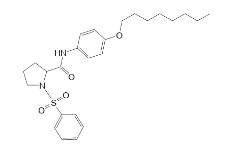 2-Pyrrolidinecarboxamide, N-[4-(octyloxy)phenyl]-1-(phenylsulfonyl)-