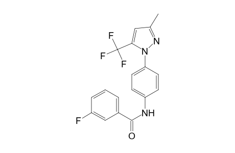 3-Fluoro-N-{4-[3-methyl-5-(trifluoromethyl)-1H-pyrazol-1-yl]phenyl}benzamide
