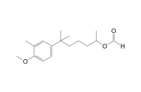 6-(4-methoxy-m-tolyl)-6-methyl-2-heptanol, formate