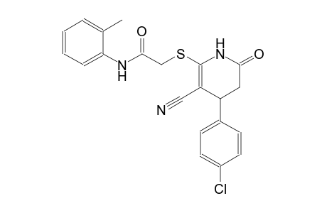 acetamide, 2-[[4-(4-chlorophenyl)-3-cyano-1,4,5,6-tetrahydro-6-oxo-2-pyridinyl]thio]-N-(2-methylphenyl)-