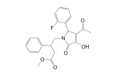 Methyl 4-[3-acetyl-2-(2-fluorophenyl)-4-hydroxy-5-oxo-2,5-dihydro-1H-pyrrol-1-yl]-3-phenylbutanoate