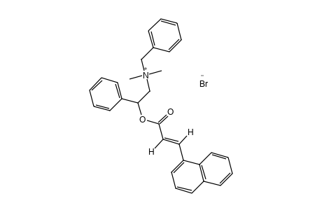 BENZYLDIMETHYL(beta-HYDROXYPHENETHYL)AMMONIUM BROMIDE, trans-1-NAPHTHALENEACRYLATE