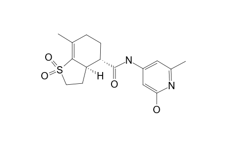 N-(6-HYDROXY-2-METHYLPYRIMIDIN-4-YL)-7-METHYL-2,3,3A,4,5,6-HEXAHYDRO-1-BENZOTHIOPHENE-4-CARBOXAMIDE_1,1-DIOXIDE