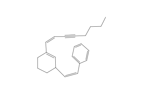 (Z)-1-{3-[(Z)-2-Phenylethenyl]-1-cyclohexene-1-yl]-1-octen-3-yne