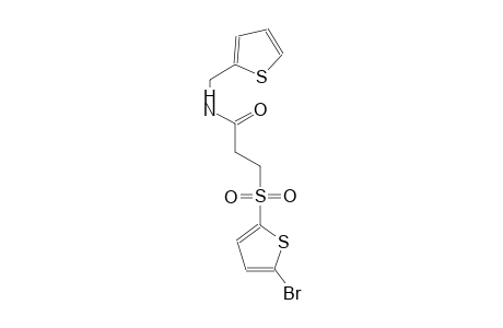 3-[(5-bromo-2-thienyl)sulfonyl]-N-(2-thienylmethyl)propanamide