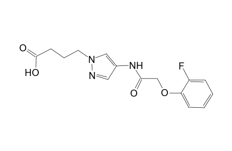 1H-Pyrazole-1-butanoic acid, 4-[[2-(2-fluorophenoxy)acetyl]amino]-