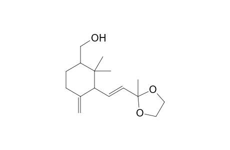 2,2-Dimethyl-3-[2'-(2"-methyl-1",3"-dioxolan-2"-yl)ethenyl]-4-methylidenecyclohexane-1-methanol