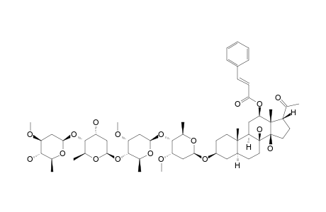 5-ALPHA,6-DIHYDROIKEMAGENIN-3-O-BETA-D-OLEANDROPYRANOSYL-(1->4)-BETA-D-DIGITOXOPYRANOSYL-(1->4)-BETA-D-CYMAROPYRANOSYL-(1->4)-BETA-D-CYMARO