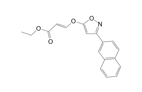 (E)-5-(2-ethoxycarbonylethenyloxy)-3-(2-naphthyl)isoxazole