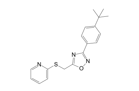 3-(p-tert-butylphenyl)-5-{[(2-pyridyl)thio]methyl}-1,2,4-oxadiazole