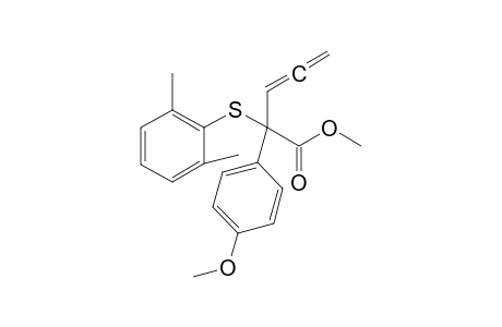 Methyl 2-(p-methoxy)phenyl-2-(2,6-Dimethyl-phenylsulfanyl)-3,4-pentadienoate