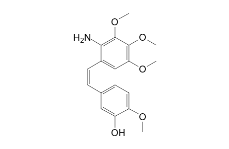 2-Amino-3'-hydroxy-3,4,4',5-tetramethoxy-(Z)-stilbene