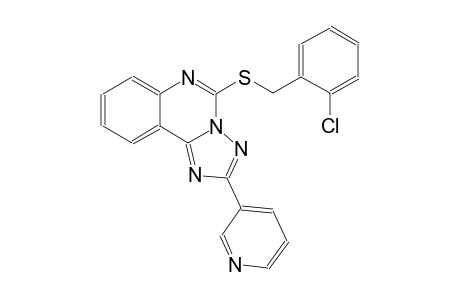 [1,2,4]triazolo[1,5-c]quinazoline, 5-[[(2-chlorophenyl)methyl]thio]-2-(3-pyridinyl)-