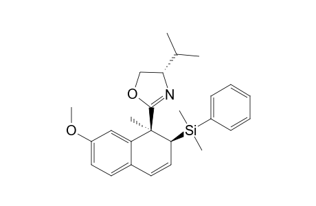 4-Isopropyl-2-[1,2-dihydro-1-methyl-7-methoxy-2-(phenyldimethylsilyl)naphthyl]oxazoline
