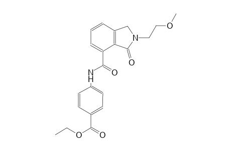 ethyl 4-({[2-(2-methoxyethyl)-3-oxo-2,3-dihydro-1H-isoindol-4-yl]carbonyl}amino)benzoate