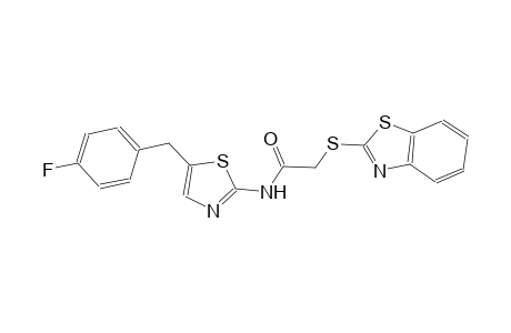 2-(1,3-benzothiazol-2-ylsulfanyl)-N-[5-(4-fluorobenzyl)-1,3-thiazol-2-yl]acetamide