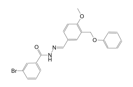 3-bromo-N'-{(E)-[4-methoxy-3-(phenoxymethyl)phenyl]methylidene}benzohydrazide