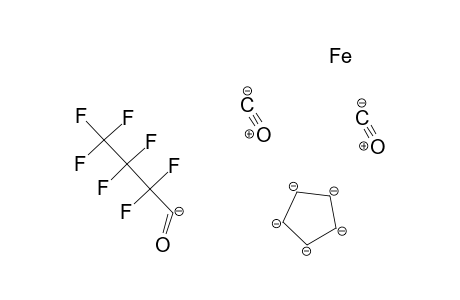 Iron, dicarbonyl(.eta.5-2,4-cyclopentadien-1-yl)(2,2,3,3,4,4,4-heptafluoro-1-oxobutyl)-