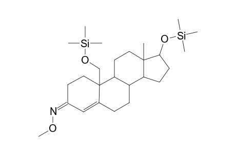 ANDROST-4-ENE-17.BETA.,19-DIOL-3-ONE(3-O-METHYLOXIME-17.BETA.,19-DI-TRIMETHYLSILYL ETHER)